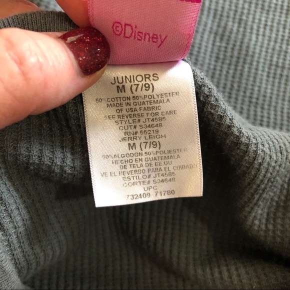 Disney Mickey Mouse Thermal Graphic HTF Print Grey and Silver Medium - Picture 7 of 7